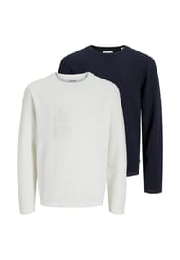 JACK & JONES - Pullover 2er Pack George - Cloud dancer