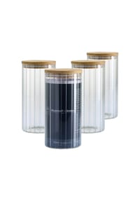 RitzenhoffAndBreker Vorratsgläser Linea 1,3 l 4er Set transparent - LINEA - transparent