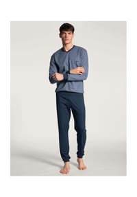 CALIDA - Schlafanzug, Allover-Print, für Herren - 509 INDIGO MOOD