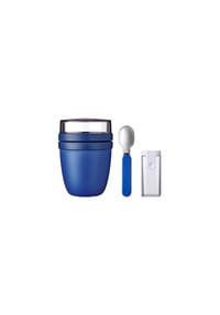 MEPAL Lunchpot-Set, 3-teilig - ELLIPSE - BLAU