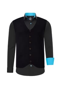 RUSTY NEAL® - Hemd mit Weste - Anthrazit