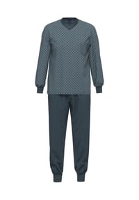 AMMANN - Schlafanzug Langarm, für Herren - 16 NIGHTBLUE