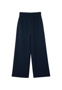 s.Oliver - Fließende Hose mit Elastikbund und Wide Leg, für Mädchen - BLAU