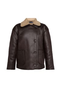 PIOMBO - Übergangsjacke, Klappkragen, für Damen - BROWN
