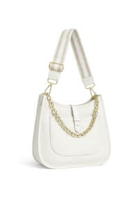 collezione alessandro® - Schultertasche München aus Rindsleder, Made in Italy - khaki