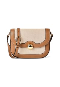 FURLA GIOCCA - Umhängetasche, Baumwolle, Magnetverschluss, für Damen - TONI COGNAC