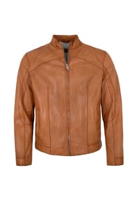 MILESTONE® - Herren Lederjacke Lammnappa gebranntes orange - gebranntes orange