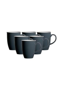 Ritzenhoff & Breker Kaffeebecher Doppio 320 ml 6er Set - DOPPIO - anthrazit