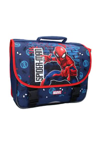 MARVEL - Spiderman Schulrucksack 33x38x12 cm mit Schnallenverschluss - Blau 33 x 38 x 12 cm