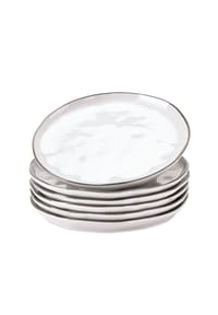 LOBERON - Dessertteller 6er Set Biarré weiß BiarrĆ© - weiß