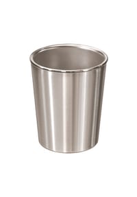 MATO® - Kantinenbecher Trinkbecher 250 ml doppelwandig thermoisoliert mattierter Edelstahl - Silber OneSize