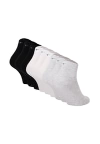 Tamaris - Damen Quartersocken, 9er Pack - Comfort Cotton Quarter, einfarbig - Grau