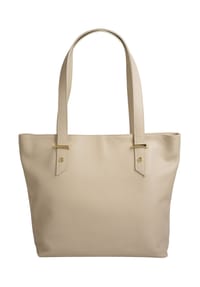 Cluty - Shopper Echt Leder, Made In Italy - beige