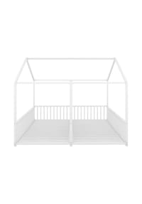 KOMHTOM - Hausbett 90x200cm in Weiß, Doppelbett Design - Weiß