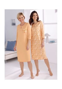Witt - Nachthemden - apricot + apricot-bedruckt