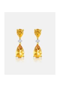 Diamant L'eternel - Ohrhänger, mit Citrin, 375 Gelbgold - gold