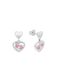 Prinzessin Lillifee - Ohrhänger für Mädchen, 925 Sterling Silber, Zirkonia synth. | Herz - Silber