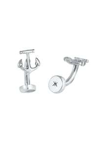 KUZZOÍ - Manschettenknopf Anker Symbol Maritim Edel 925 Silber - Gold