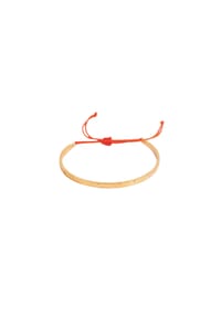 LES REINES - Reddish Elegance – Gehämmerter Armreif, 24K vergoldet - Gold