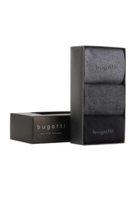 bugatti - Herren Socken, 3er Pack - Basic Geschenkbox - Dunkelblau
