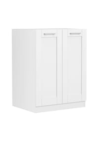 VCM. - Küchenschrank | Maße ca. H. 82 x B. 60 x. T. 46 cm | Unterschrank mit zwei Drehtüren im Landhaus Stil | Küchenmöbel – Colura - Weiß