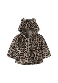 name it® - Felljacke, Kapuze, für Babys und Kleinkinder - 187520001  HUMUS/L