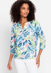 olsen Shirtbluse, Split-Neck, für Damen | GALERIA