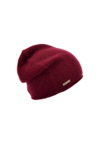 SEEBERGER - Cashmere Headsock mit  Rollkante 19587-0 - cassis