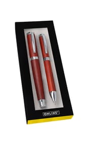 ONLINE® - Schreibgeräte-Set, 2-teilig - ROSEWOOD, blau