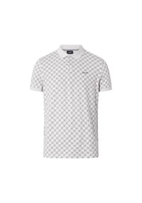 JOOP! - Herren Poloshirt - JJ-42Paigam, Pique, Cotton Stretch, Cornflower Print - Dunkelblau