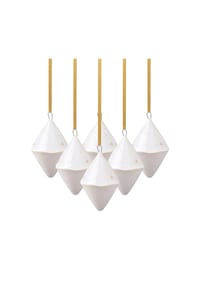 like. by Villeroy & Boch - Ornamente  Doppelkegel Winter Glow 6er Set beige - beige
