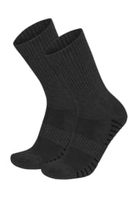 normani® - 4 Trekkingwandersocken mit Polstersohle und Komfortbund - Anthrazit