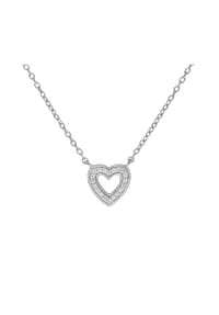 zeeme SILVER - Halskette 925/- Sterling Silber 20 Zirkonia - weiß