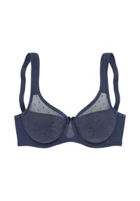 LASCANA - Nuance Minimizer-BH, Formbügel, Spitzen-Details, für Damen - 943 WHITE