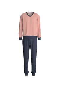 CALIDA - Herren Bündchen-Pyjama Nightwear Xtra - mandarine orange