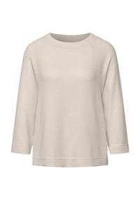 Street One - Shirt, 3/4-Arm, U-Boot-Ausschnitt, für Damen - 15437 SMOOTH SAND