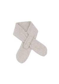 maximo® - GOTS BABY-Steckschal,  Baumwollfleece - beigemeliert