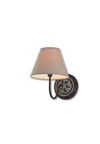 LOBERON - Wandlampe Gradinas grau/schwarz - grau/schwarz