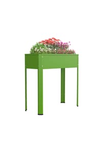 VCM. Metall Hochbeet | rechteckig | stehender Pflanzkasten | Blumenkasten  fr Garten Terrasse Balkon | Blumentopf H. 88 x B. 80 x. T. 35 cm | Balora  L | GALERIA