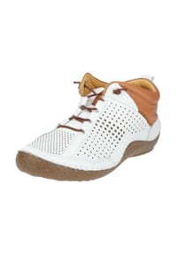 COSMOS® Comfort - Leder Halbschuhe - Weiß/Braun