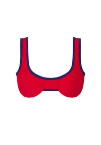 MODA MINX - Bikini-Oberteil im Kontrast-Design - Red