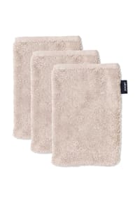 JOOP! - Waschlappen, 3er Pack - Waschhandschuh, Doubleface,16x22cm, Walkfrottier - Anthrazit Cornflower
