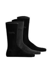 camel active - Herren Socken, 3er Pack - Box, Basic Socken, Bio-Baumwolle - Blau