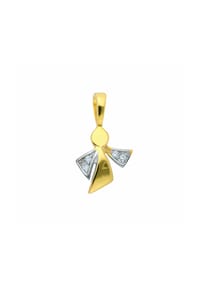 Adelia's - Adelia's Damen Engelanhänger 333 Gold ( 8K ) mit Zirkonia – Goldanhänger Engel - silber