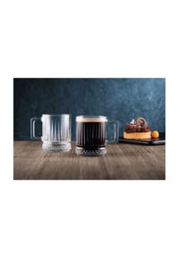 Paşabahçe - 2er Set Teeglas Set mit Quarzgriff 250ml - transparent OneSize