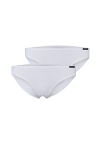 SKINY® - Advantage Cotton Slips, 2er-Pack, Label, für Damen - 0500 WEISS