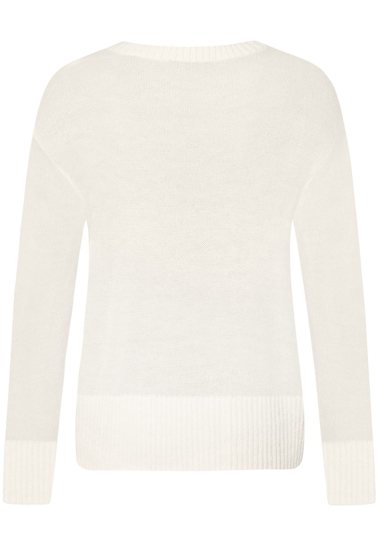 Zero Pullover Mit Alpakawolle, Weiß, 42