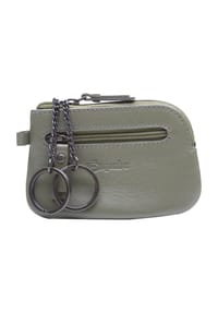 Esquire - Schlüsseletui, Leder, Reißverschlussfach, für Damen - OLIVE