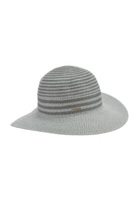 SEEBERGER - Papierborten Flapper  mit Streifen 55727-0 - nuss/leinen