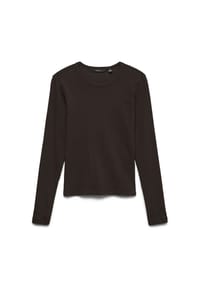 VERO MODA® - Langarmshirt Chloe, Bündchen, für Damen - 175598 SNOW WHITE
